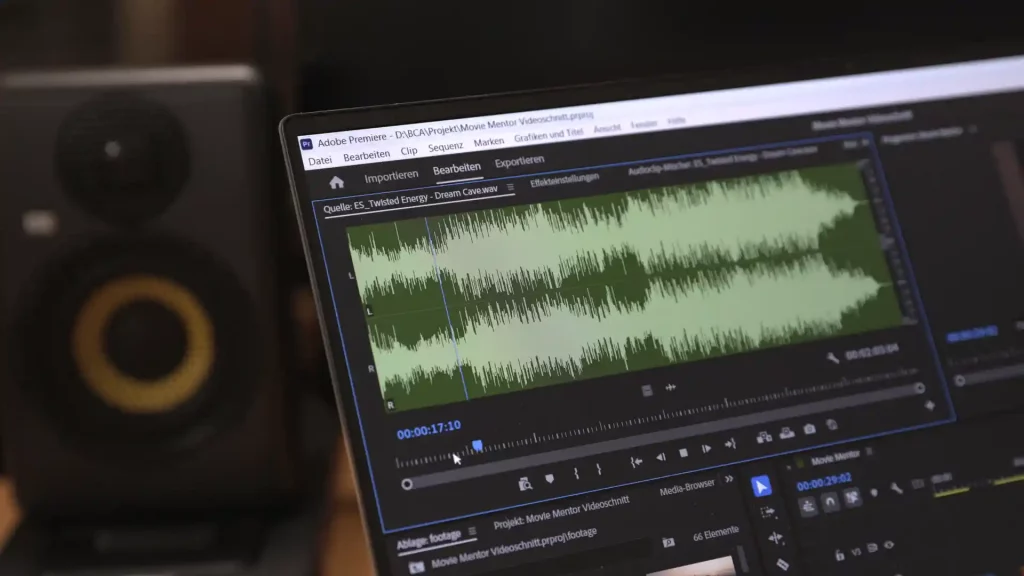 Einfügen einer Musik im Videoschnitt